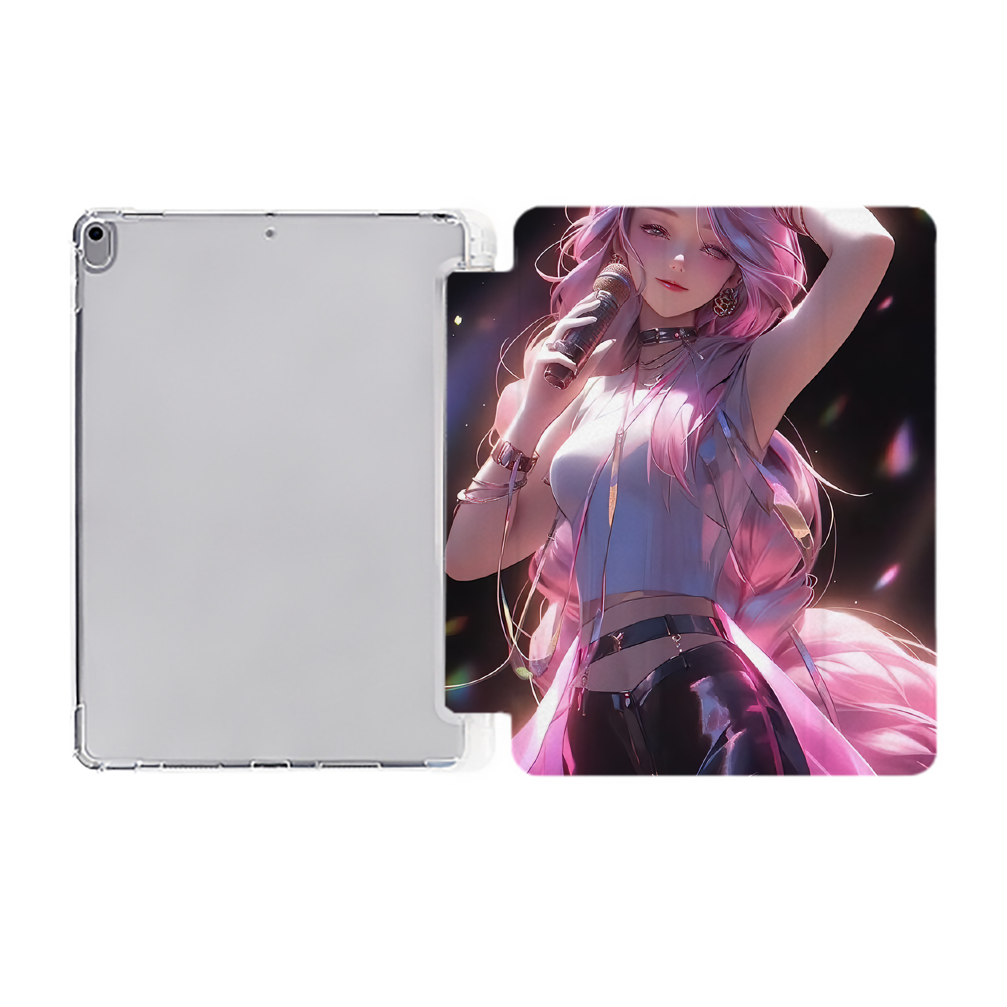（画像用） リーグ・オブ・レジェンド League of Legends LOL IPad ケース ペン収納付き 三つ折りスタンド PUレザー×シリコン 対応機種9.5/10.5/10.9インチ